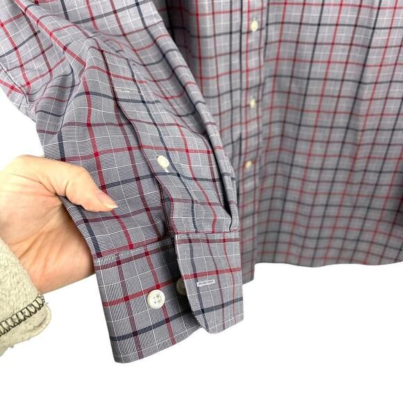 Daniel Cremieux Size 2XT Blue Striped Long Sleeve Button Down Dress Shirt - Picture 3 of 12